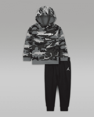 Jordan MVP Baby 12 24M 2 Piece Camo Fleece Pullover Hoodie Set